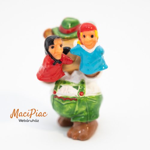 1996-os Kinder The Top Ten Teddies Octoberfest Paul Puppen Spieler medve figura