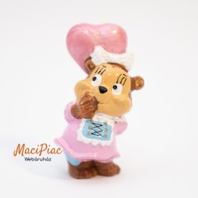   1996-os Kinder The Top Ten Teddies Octoberfest Heidi Herzielin medve figura