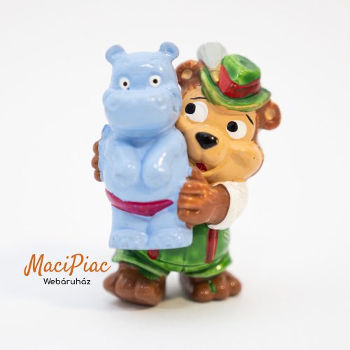 1996-os Kinder The Top Ten Teddies Octoberfest Gustl Glückspilz medve figura