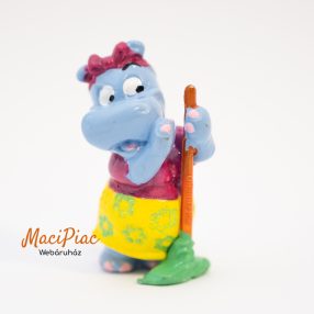   1994-es Kinder Happy Hippo Company Office Klara Klatschmaul víziló figura 