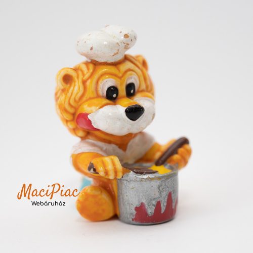 1993-as Kinder Leo Adventures Leo "Chef" figura (BPZ papírral)