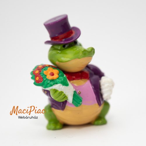 1999-es Kinder The Happy Hippo Wedding Prof. Dr. Konrad Gnadig krokodil figura 