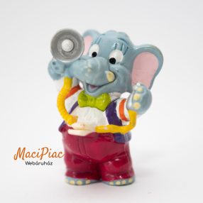   1999-es Kinder The Happy Hippo Wedding Uli Unscharf elefánt figura Hiányos