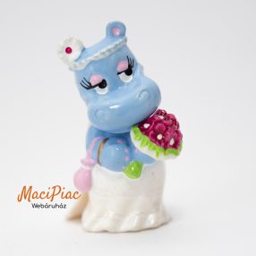   1999-es Kinder The Happy Hippo Wedding Susi Sonnenschein víziló figura
