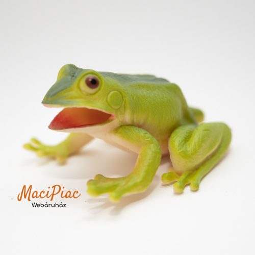 Élethű gumi béka figura (játék vagy gyűjtői darab) Új!