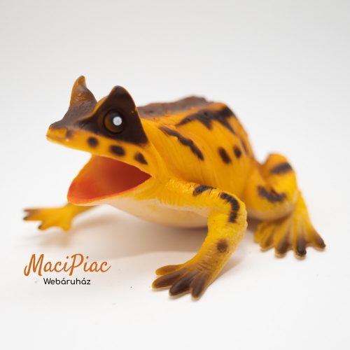 Élethű gumi béka figura (játék vagy gyűjtői darab) Új!