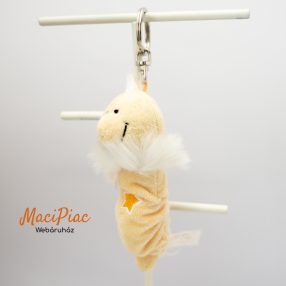   Nici Toys plüss Flibbies kukac sárga szíves ruhában kulcstartó