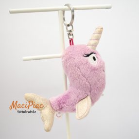   Nici Toys plüss Narwal Wal-Traud narvál (tengeri egyszarvú) kulcstartó