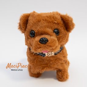   Plüss barna nyakörves interaktív kis kölyök kutya (Elektronikus robot Kutya Séta Ugatás Farokcsóválás) új Akciós!