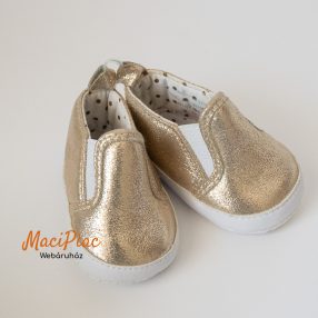   Arany színű kislány bébi cipő, cipőcske 3-6 hó, Essentials márka