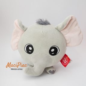 Biedronka hímzett nagy szemű szürke elefánt plüss 