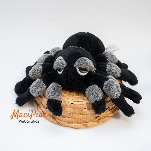 Plüss tarantula pók, pók eredeti SUKI Spindra csillogó szemű L'il Peepers Tarantula Spider Toy Small (fekete-szürke) Ritkaság!