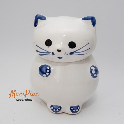 Cicás vintage porcelán levehető tetejű bögre Különleges! Ritkaság! 