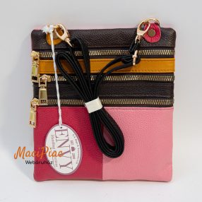   Folt táska, keresztben hordható (4 rekeszes) ENVY Handbag Collections Granada valódi bőr  új!