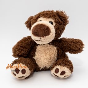   Mol-os plüss Big Nose barna maci puha, ölelnivaló 15 cm ülve