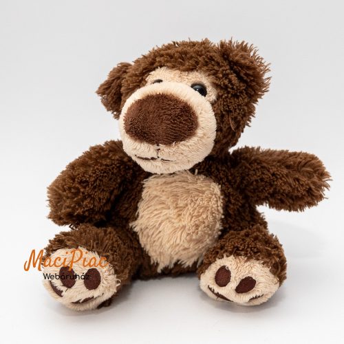 Mol-os plüss Big Nose barna maci puha, ölelnivaló 15 cm ülve