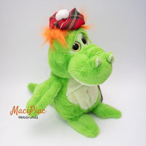 Plüss Nessie zöld Skót sárkány csillogó szemekkel Keel Toys Címkés! (puha, ölelnivaló)
