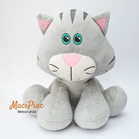 Plüss szürke cica, macska Tesco CAROUSEL 