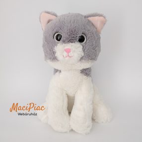   Plüss Penny FARM ANIMALS  CAT Plüsstanya PAMACS csillogó szemű szürke cica 