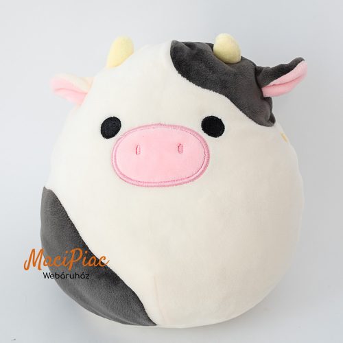 Plüss Original Squishmallows kellyToy puha figura boci, tehén