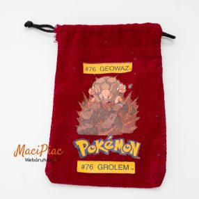   Bordó bársony összehúzható vintage kis tasak Nintendo 2000 POKEMON 