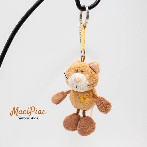 Nici Toys kulcstartó vörös cica, macska plüss