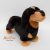 Plüss rövid lábú mini álló tacskó kutya, nagyon szép, élethű CUDDLE TOYS