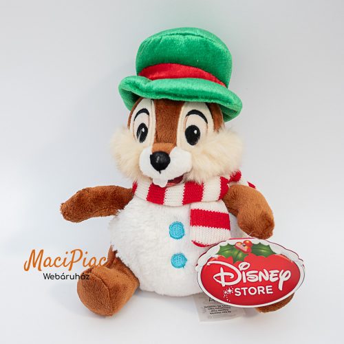 Finom puha plüss mókus Disney STORE Karácsonyi jelmezben Címkés!
