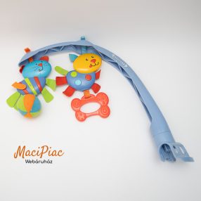   Bébi játék kar 2 db játékkal, kutya zenél, a cica zörög Fisher Price Mattel 2006