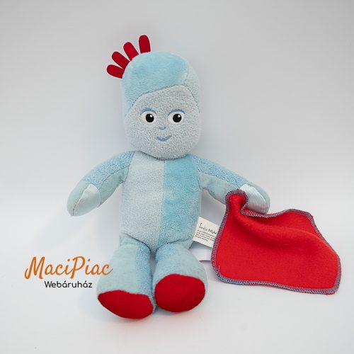 Plüss kék figura piros kendővel Szép álmokat gyerekek / In the night garden Igglepiggle piros kendővel a kezében 2017-es zenél, énekel (angol)