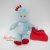 Plüss kék figura piros kendővel Szép álmokat gyerekek / In the night garden Igglepiggle piros kendővel a kezében 2017-es zenél, énekel (angol)
