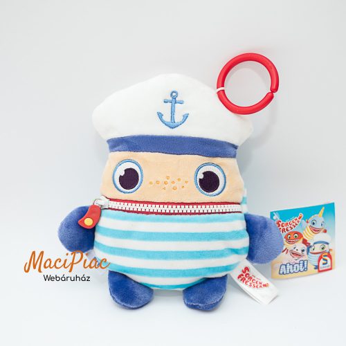 Schmidt Spiele - Gondevő PIT kapitány plüss (kék) közepes Címkés