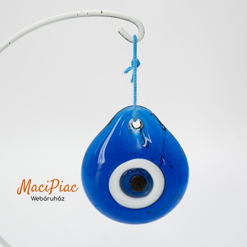 Kék üvegből, akasztható Allah szeme,  medál, védelmező amulett Új 
