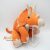 Plüss Triceratops nagy méretű dínó, dinoszaurusz Animál Adventure (narancssárga)