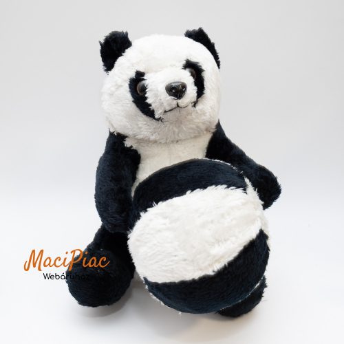 Plüss vintage panda mackó, pandamaci labdával Austria 