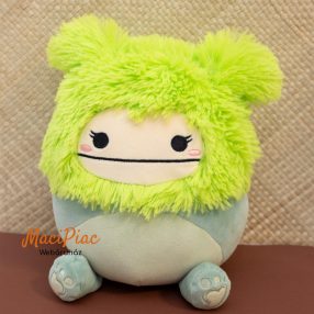   Plüss Original Squishmallows kellyToy puha figura zöld szörny, Bren a zöld Jeti