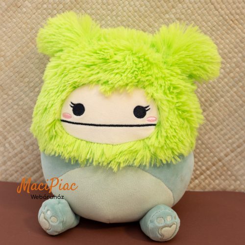 Plüss Original Squishmallows kellyToy puha figura zöld szörny, Bren a zöld Jeti