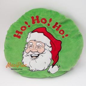 Plüss Mikulás mintás kerek párna Christmas cushion 1988