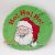 Plüss Mikulás mintás kerek párna Christmas cushion 1988