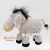 Plüss nagyobb méretű lógó lábú szamár Jellycat