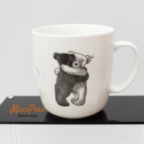   Vintage maci mintás teás, kakaós porcelán gyerek bögre Jelzett THALIA Steiff
