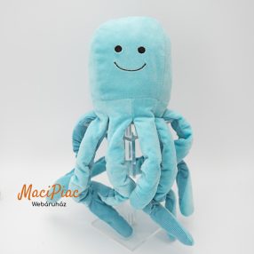   Puha kék plüss polip ajtókitámasztó, ajtótámasz kordpársony nyúlós lábakkal