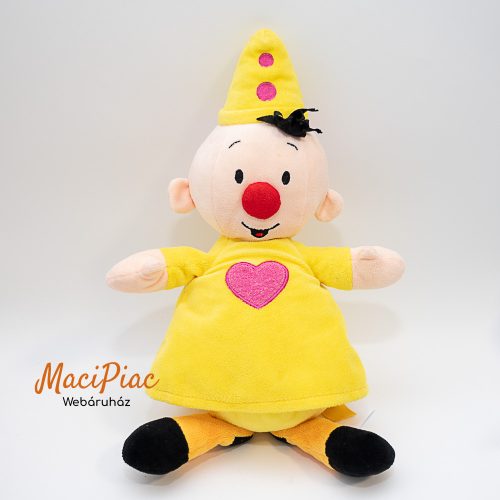 Plüss színes bohóc figura Studio 100 Belgium német Bumba knuffel