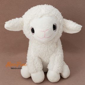   Plüss Penny fehér bari FARM ANIMALS  Plüsstanya BODZA csillogó szemű