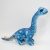 Plüss Brachiosaurus kék 23 cm-es dínó piros szemekkel Cornelissen