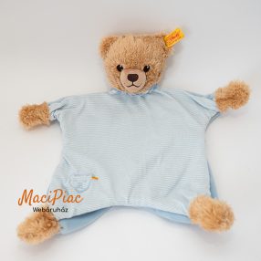 Plüss alvókendő maci, medve (kék) Steiff márka