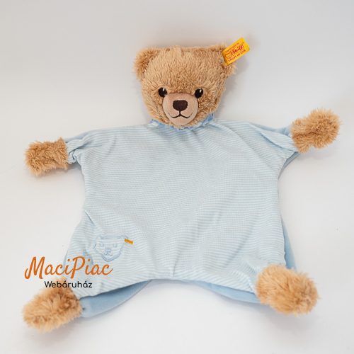 Plüss alvókendő maci, medve (kék) Steiff márka