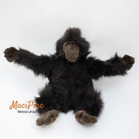 Plüss fekete élethű gorilla, majom 