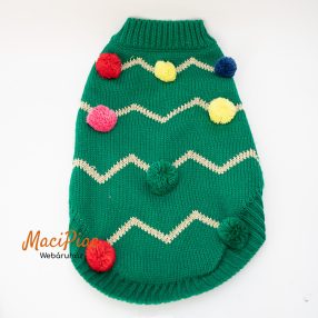   Karácsonyi gépi kötött jó meleg kutyaruha pets at home M-es 42 cm