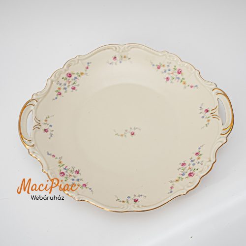 Porcelán kínáló tál virág mintás régi jelzett BAVARIA Edelstein Maria-Theresia 15476 32